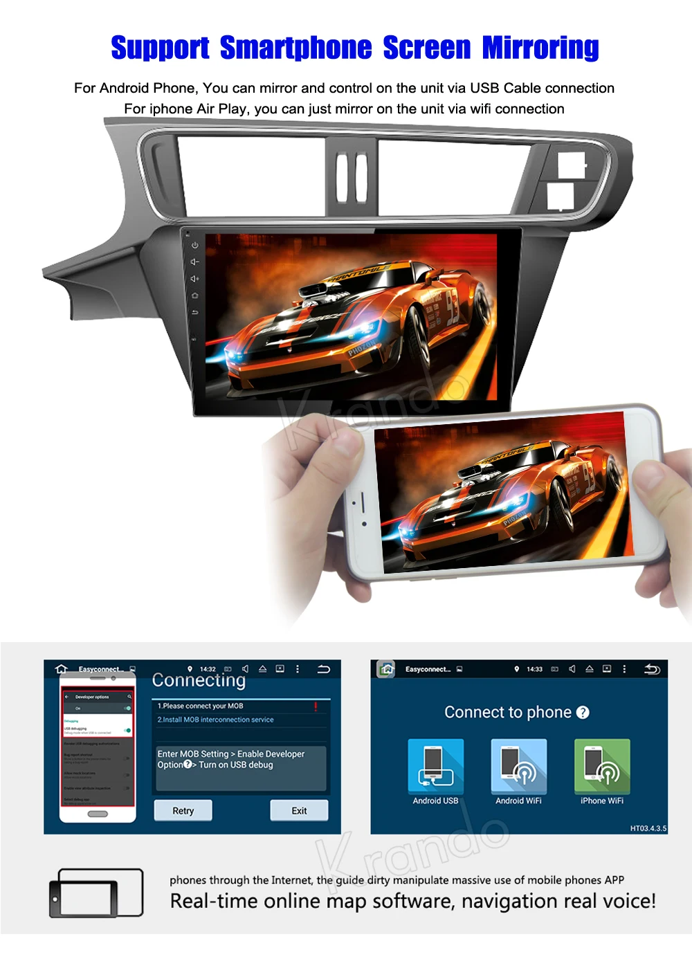 Top Krando 10.1" Android 7.1 car navigation multimedia system for Citroen C3-XR 2005-2011 audio radio gps dvd player WIFI 3G DAB+ 8 Top Krando 10.1" Android 7.1 car navigation multimedia system for Citroen C3-XR 2005-2011 audio radio gps dvd player WIFI 3G DAB+ 8