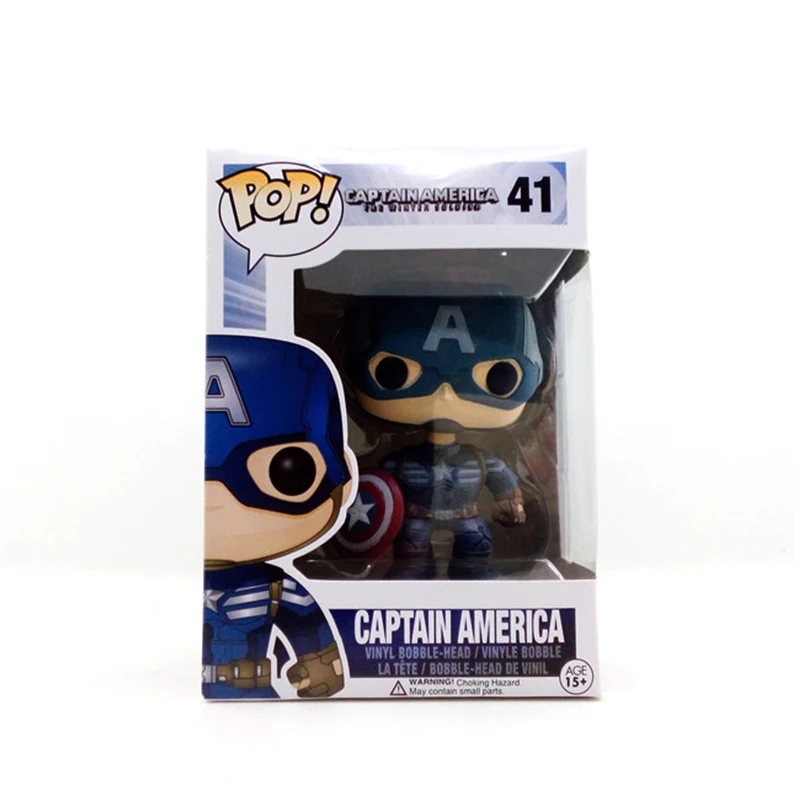 Funko POP фигурка Марвел Капитан Америка I: зимний солдат 41# ПВХ фигурка 10 см с коробкой Коллекция игрушек модель куклы