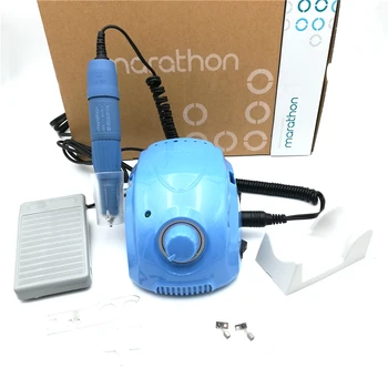 

STRONG Blue MARATHON Champion-3 +H37L1 Handle 35K Electric Nail Drill STRONG 210 Micro Motor Grinding Machine For Nail Art Tools