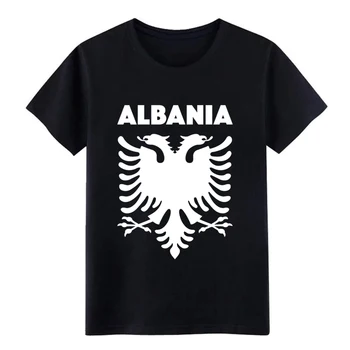 

Men's albania t shirt Printing tee shirt O-Neck Natural Graphic Humor Spring cool shirt