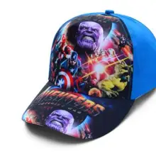 Новинка, 1 шт., милая Модная Повседневная Панама для мальчиков с героями мультфильмов, детская бейсбольная кепка вечерние подарки, 50-52 см