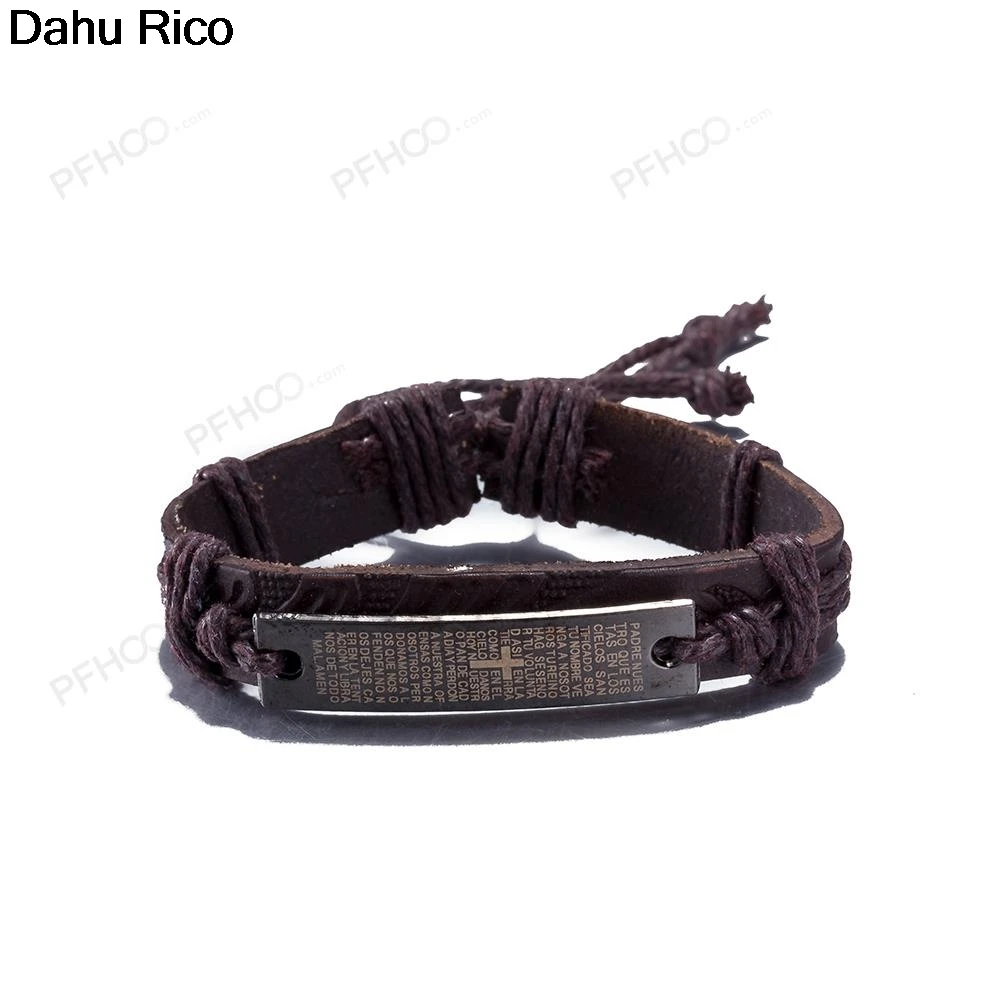 Браслеты из искусственной кожи pulceras braclet cuero deri черные амулеты dijes браслеты regalos