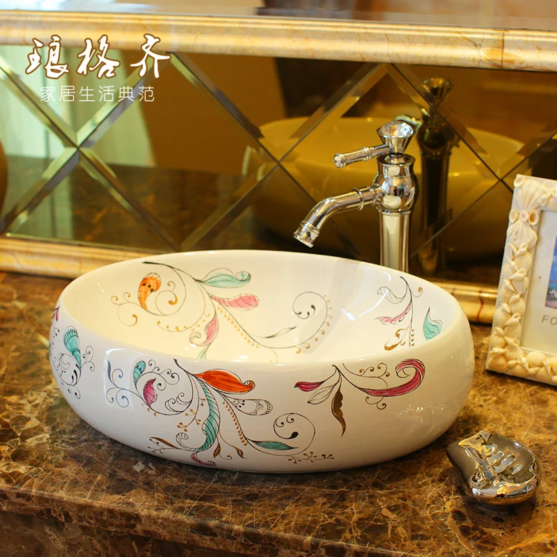 

bathroom countertop wash basin dance art basin free shipping