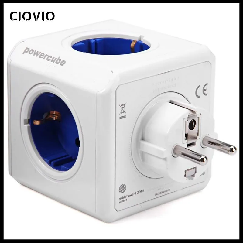 Tanie Inteligentny dom Cube gniazdo zasilania ue podłącz gniazdo 4 gniazda 2 Adapter do portów USB listwa zasilająca rozszerzenie Adapter wielu przełączane gniazda