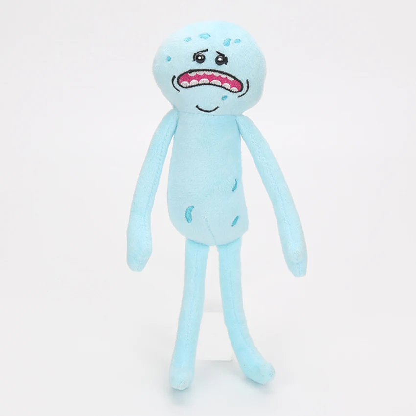 20 см-30 см Рик и Морти плюшевые куклы foamy Happy Sad Meeseeks Mr poopybuttole Pickle Rick Мягкие плюшевые игрушки куклы, детский подарок - Цвет: sad