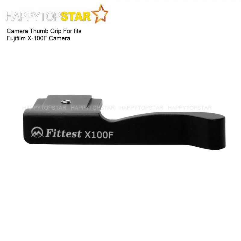 Black Fittest AL Aluminum Thumb Grip for Fujifilm FUJI X-100F X100F X-100T X100T Camera Hot Shoe Hotshoe CNC