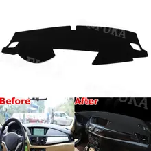 BBQ@ FUKA полиэстер Стайлинг для BMW X1 2011- приборной панели автомобиля Накладка защита от солнца Dashmat Dash коврик безопасный привод