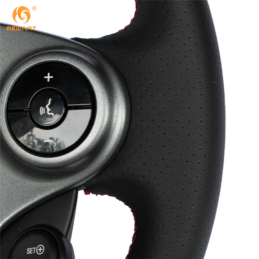 MEWANT черный чехол для рулевого колеса автомобиля из искусственной кожи для Smart New Fortwo Forfour- аксессуары для интерьера запчасти