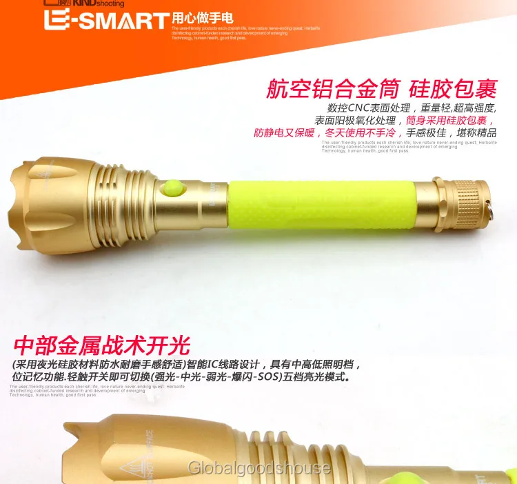 Excellent WholeSale 50sets/lot Genuine XML-L2 Tyrant gold long shots 18650 rechargeable Flashlight + Charger + 18650 T6 double upgrade out 7 Excellent WholeSale 50sets/lot Genuine XML-L2 Tyrant gold long shots 18650 rechargeable Flashlight + Charger + 18650 T6 double upgrade out 7