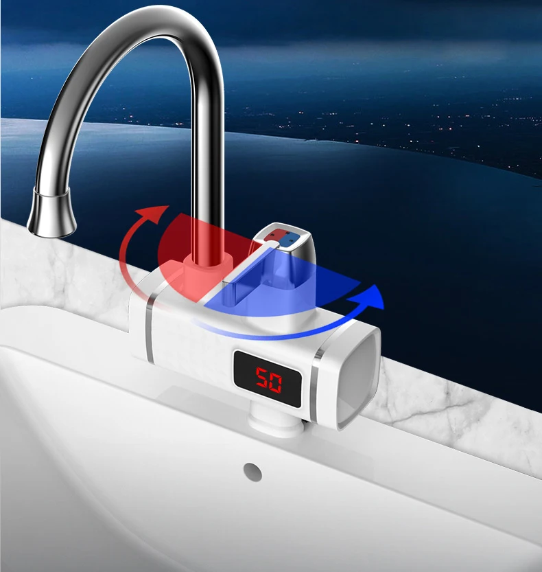 DMWD 3000W instant electric faucet water heater Temperature Display
