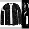Impersonator Michael Joseph Jackson Costumes Jacket Sequies Black Shining Jacket 1