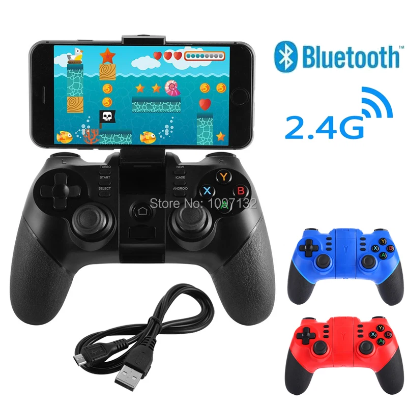 

2018 New Wireless Bluetooth Controller for Android Smartphone Tablet PC TV for PS3 Console with 2.4G Wireless Dongle