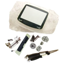 Цветной полноразмерный чехол transpride заменяет игровую консоль с ограничительное стекло подходит для GameboyAdvance system GBO DMG игровая крышка