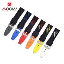 20 мм 22 мм 24 мм 26 мм спортивный силиконовый ремешок для samsung Galaxy Watch Active 42 мм 46 мм gear S2 S3 Amazfit резиновый браслет