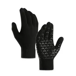 Классические мужские вязаные перчатки зимние осенние мужские перчатки с сенсорным экраном треугольные Нескользящие высококачественные