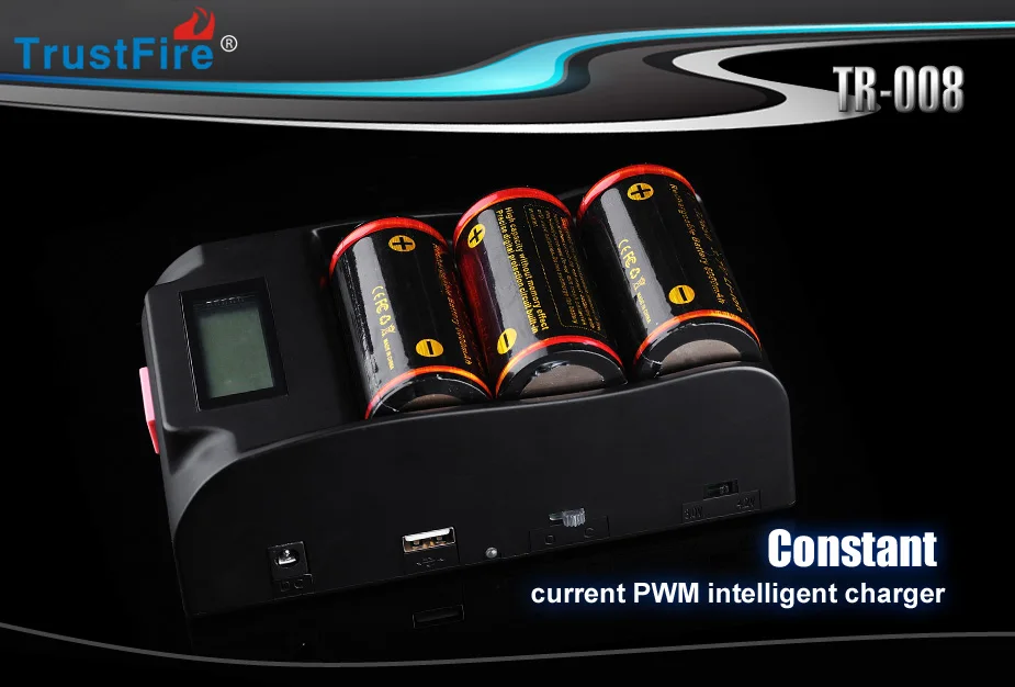 TrustFire TR-008 3.0V 4.2V 18650 25500 26650 26700 32650 Battery Charger with LCD Display Screen | Освещение