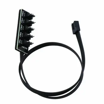 

4PIN Hub PWM Splitter 4 Ports Computer Fan Wire Connector with 37cm PWM Cable NK-Shopping