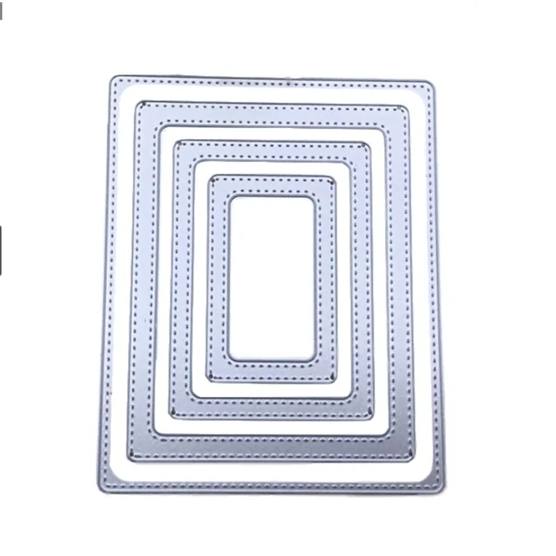 

Stitched rectangle frame Metal Cutting Dies Stencils For DIY Scrapbooking Decorative Embossing Handcraft Die Cutting Template