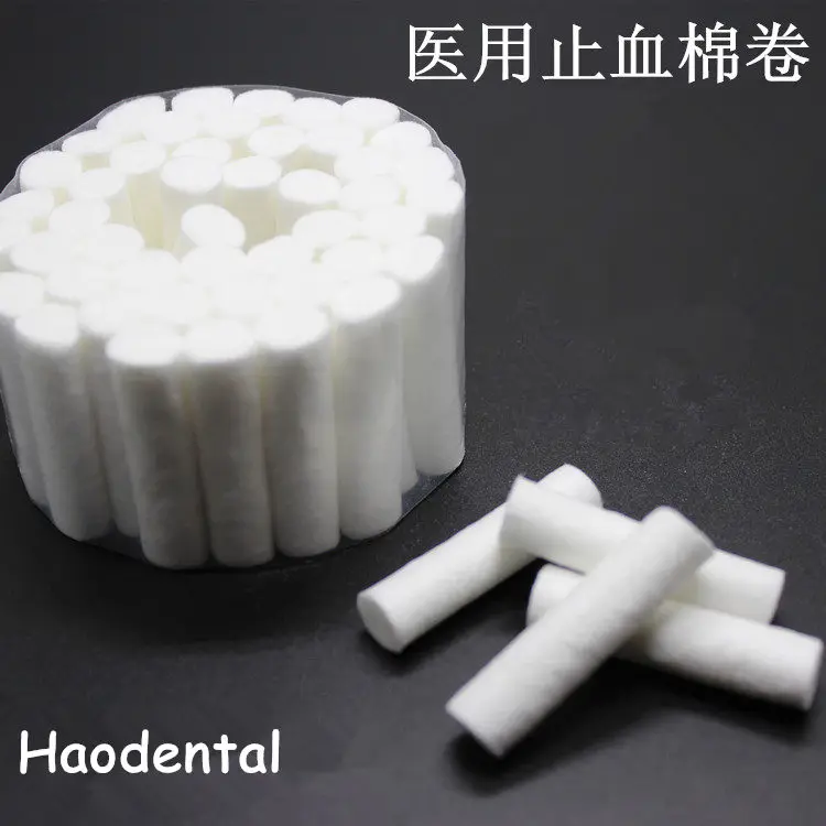 

200pcs Disposable Dental Medical Surgical Cotton Roll 10*38 mm Dentist Supplies Fast Free Shipping