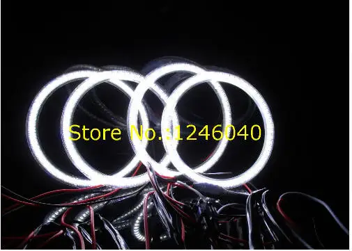 4 шт. SMD3528 LED Ангельские Глазки halo Кольца для автомобиля мотоцикла размер