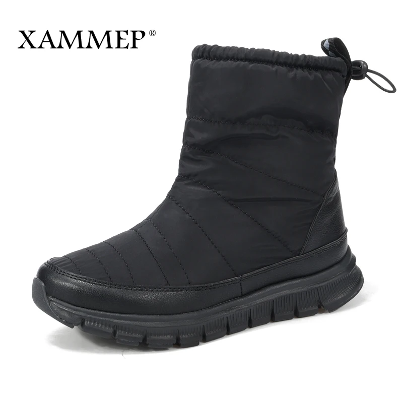 

Women's Winter Shoes Brand Women Shoes Mid Calf Boots Plush And Wool High Quality Women Winter Boots Plus Big Size Xammep