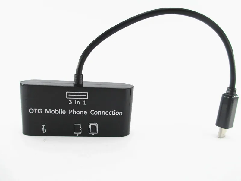 CCM Micro USB Connection OTG mobile Cable SDHC Card Reader