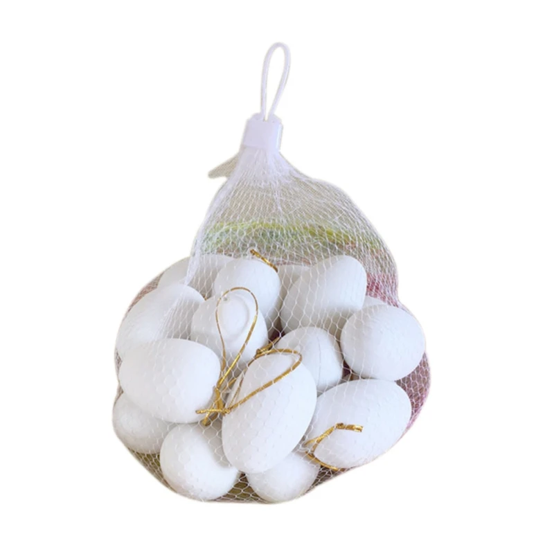 

10/20pcs DIY Painting Graffiti Easter Colored Eggs Simulation Fake Egg Goose Egg Toy Easter Day Party Decoration