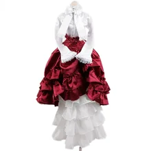 wamami 109 White Red Dress Clothes Suit For 1 4 MSD DOD AOD BJD Doll