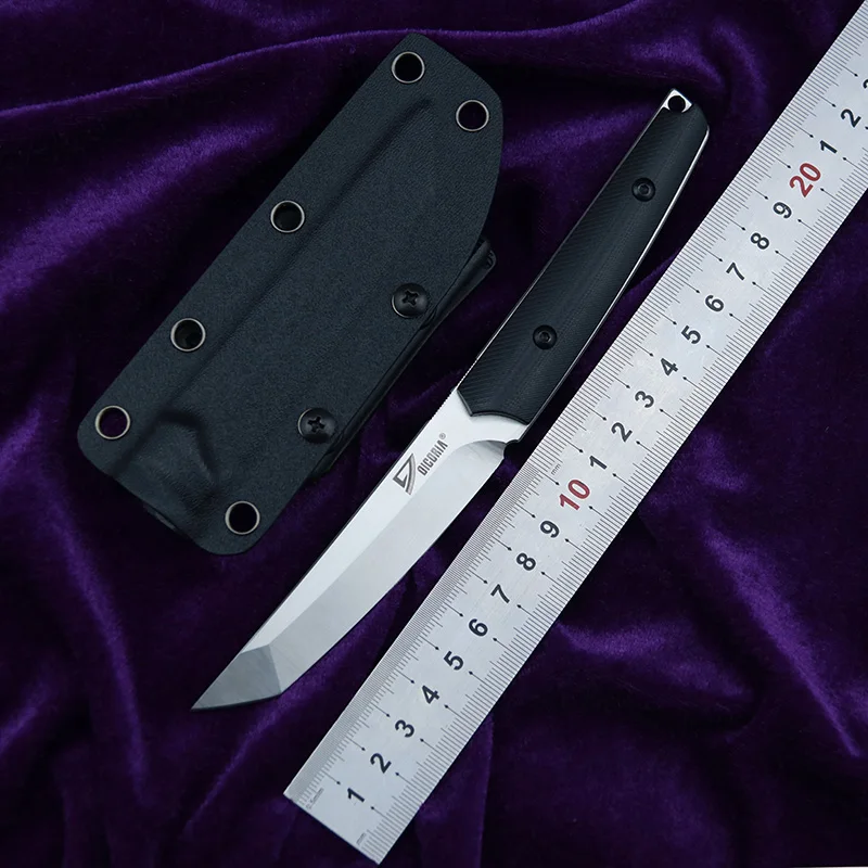 Comprar DICORIA matar VG 10 hoja G10 manejar hoja fija caza táctico cuchillo KYDEX vaina de supervivencia para acampar al aire libre EDC cuchillos herramientas