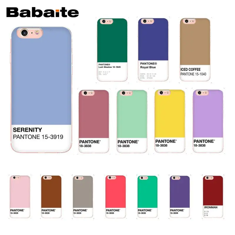 

Babaite Caliente Pantone Phone Case For iphone 11 Pro 11Pro Max 8 7 6 6S Plus X XS MAX 5 5S SE XR