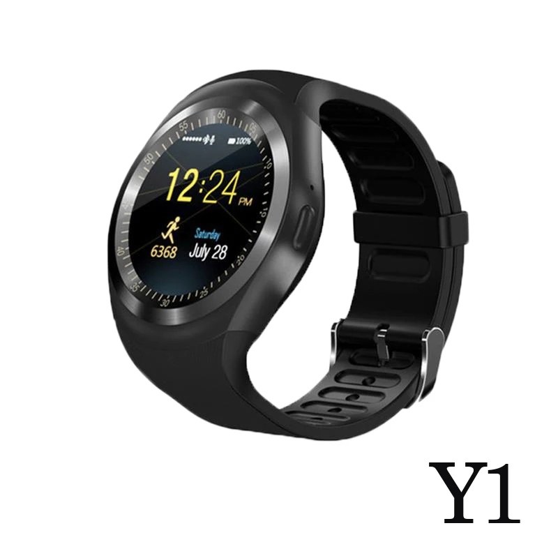 696 Bluetooth V9 Смарт часы Relogio Android SmartWatch телефонный звонок GSM Sim удаленный дисплей с камерой информация Спорт Шагомер A1 - Цвет: Y1 black