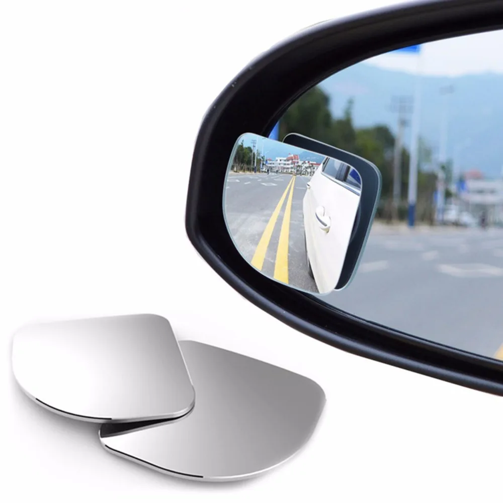 

2pcs/lot new 360 degree car rearview mirror wide-angle round convex lens parking mirror rearview mirror rain cover auto parts