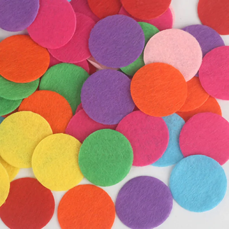 

Round Felt Fabric Pads Eco-friendly Patch Die Cut Circle Felt Pad for Fabric Flower Hair rope Accessories DIY Handmade Scrapbook