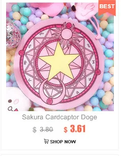 Ограниченный подарок Cardcaptor Sakura волшебная палочка Pu чехол для карт автобус держатель для карт розовый супер звезда Kawai повязка для волос подарок Креативный аниме игрушка