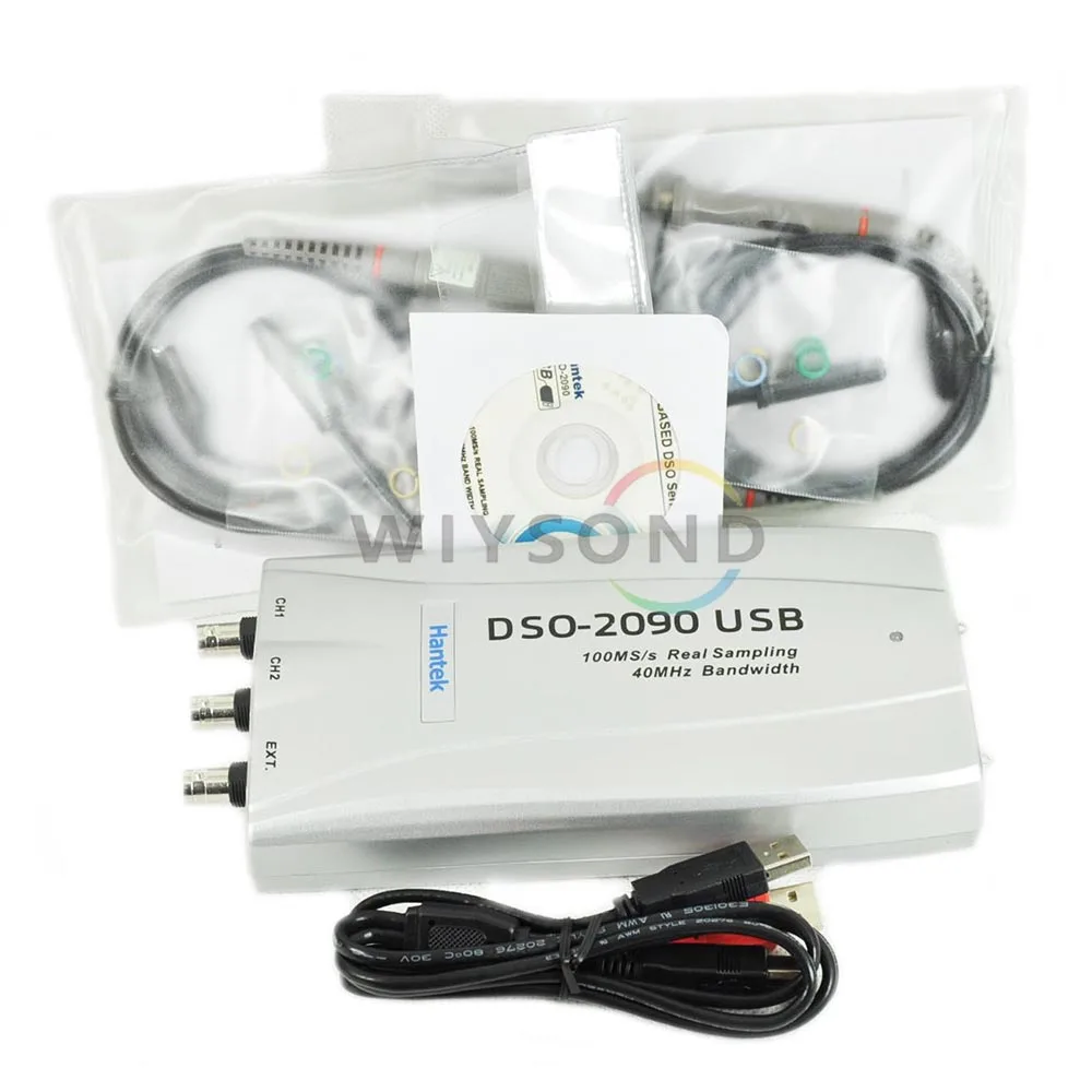 

O010 Hantek DSO2090 PC USB Digital Oscilloscope 100MS/s 2CH 40MHz Bandwidth