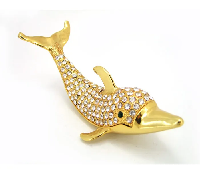 New Fashion Customized Golden plated Alloy Dolphi...