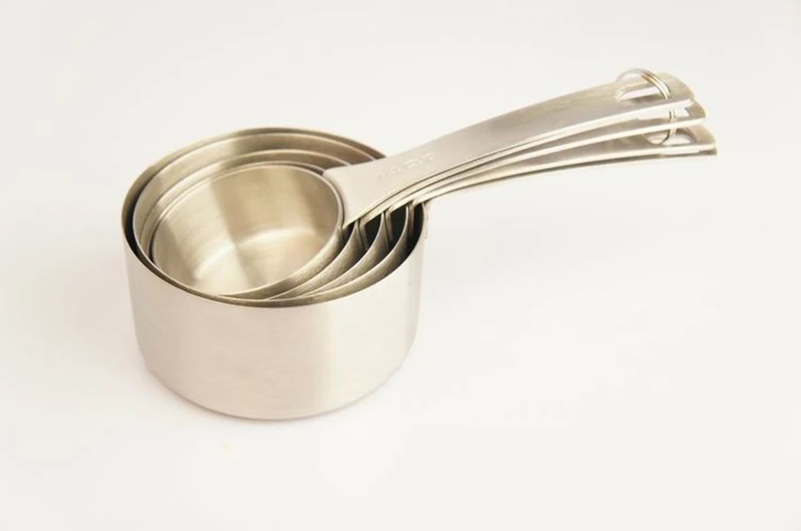

Best Sale!!! New Stainless Steel Measuring cups Set Kitchen cooking Baking tools Free Shipping