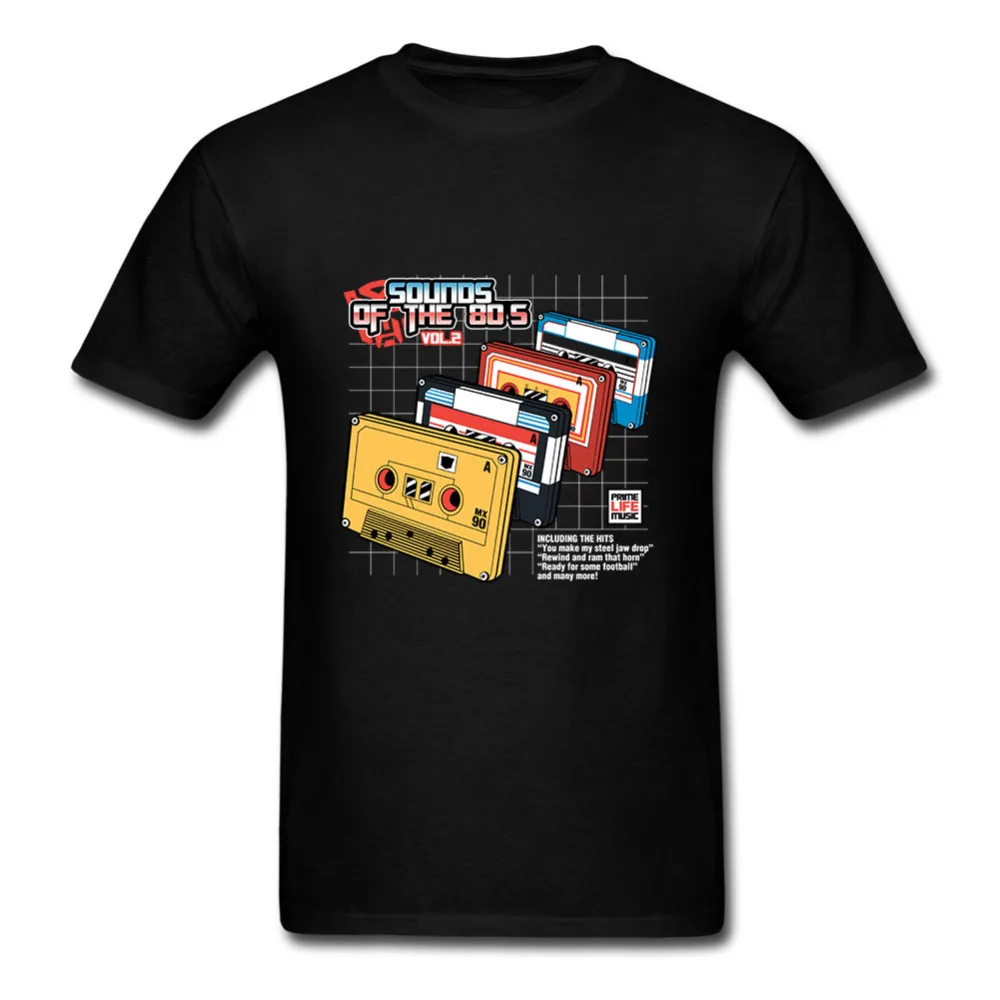 Popular Men T Shirt Short Sleeve Sounds of the 80s Vol2 t-shirt Cheap Sale Casual Music Home t-shirts Streetwear | Мужская одежда