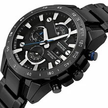 Men Waterproof Business Watch Men's Luxury Brand Quartz Watch Military Sport Black Full Steel Man Wristwatches Relogio Masculino new curren luxury brand men full steel business wristwatches man casual waterproof watch quartz watches relogio masculino 8025