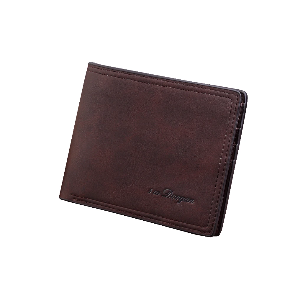 Бренд модный мужской кожаный ID кошелёк для карт денег кошелек бумажник Billfold Сумочка тонкий клатч сумка - Цвет: B