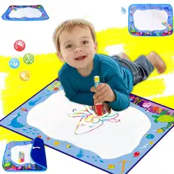 Детская Вода с цветным рисунком живопись коврик граффити доска детская разноцветная игрушка