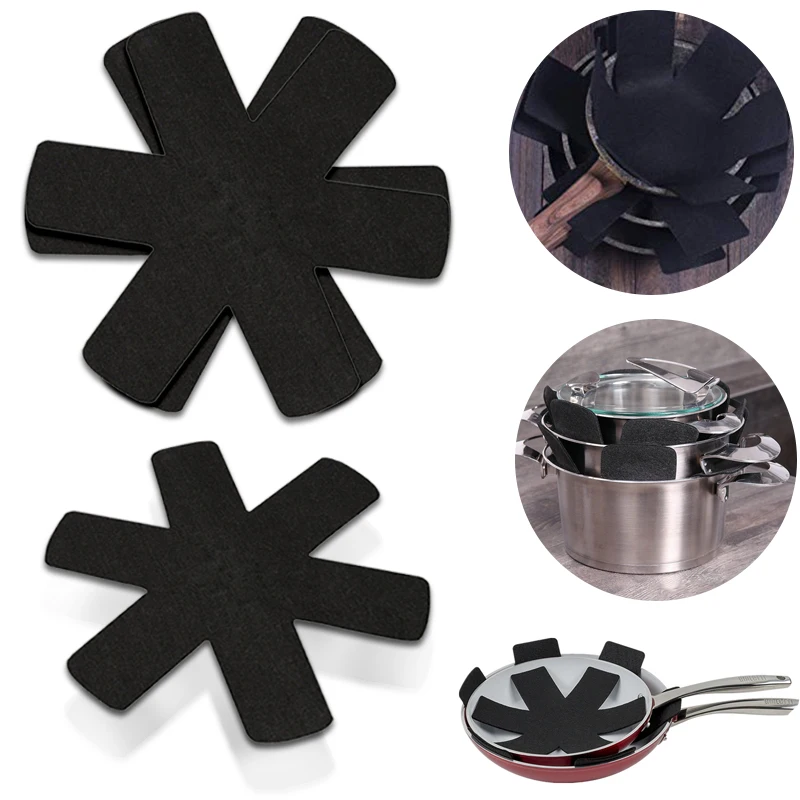

Hoomall 1/3/5/8pcs Pot Protector Non-woven Fabrics Pots Pans Separator Scratchproof Protectors For Table Pots Pans Placemat