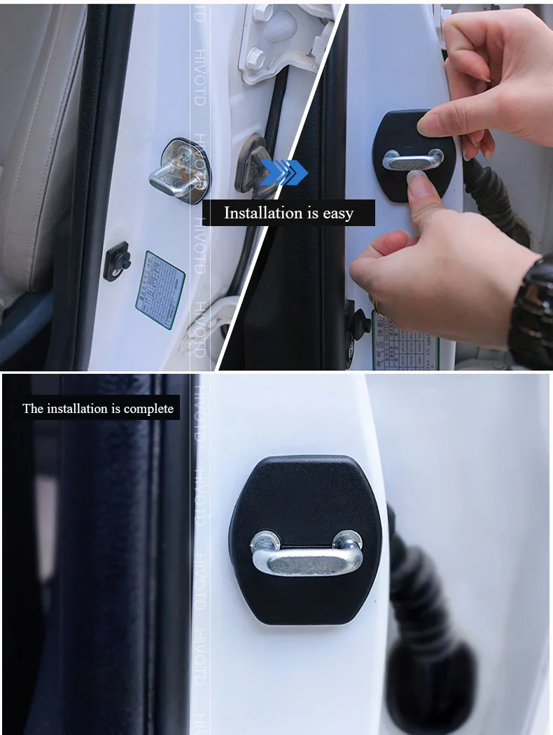 Hivotd For hyundai creta ix25 Accessory Car Door Lock Antirust Protect Cover Trim Exterior/Inxterior Car Styling