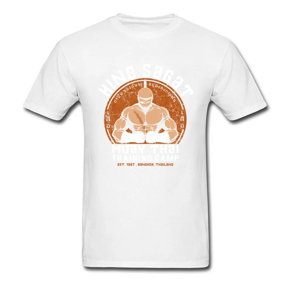 Muay Thai Camp Printing April FOOL DAY Pure Cotton O Neck Mens Tops & Tees Personalized Tee-Shirts Coupons Short Sleeve Tshirts Muay Thai Camp white