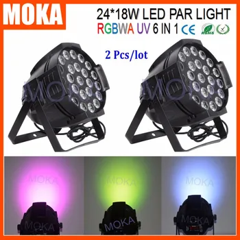 

2PCS/LOT Aluminum Profile Led Par Lights 2016 Wedding Decoration Magic Effect 24*18w Par Led Light