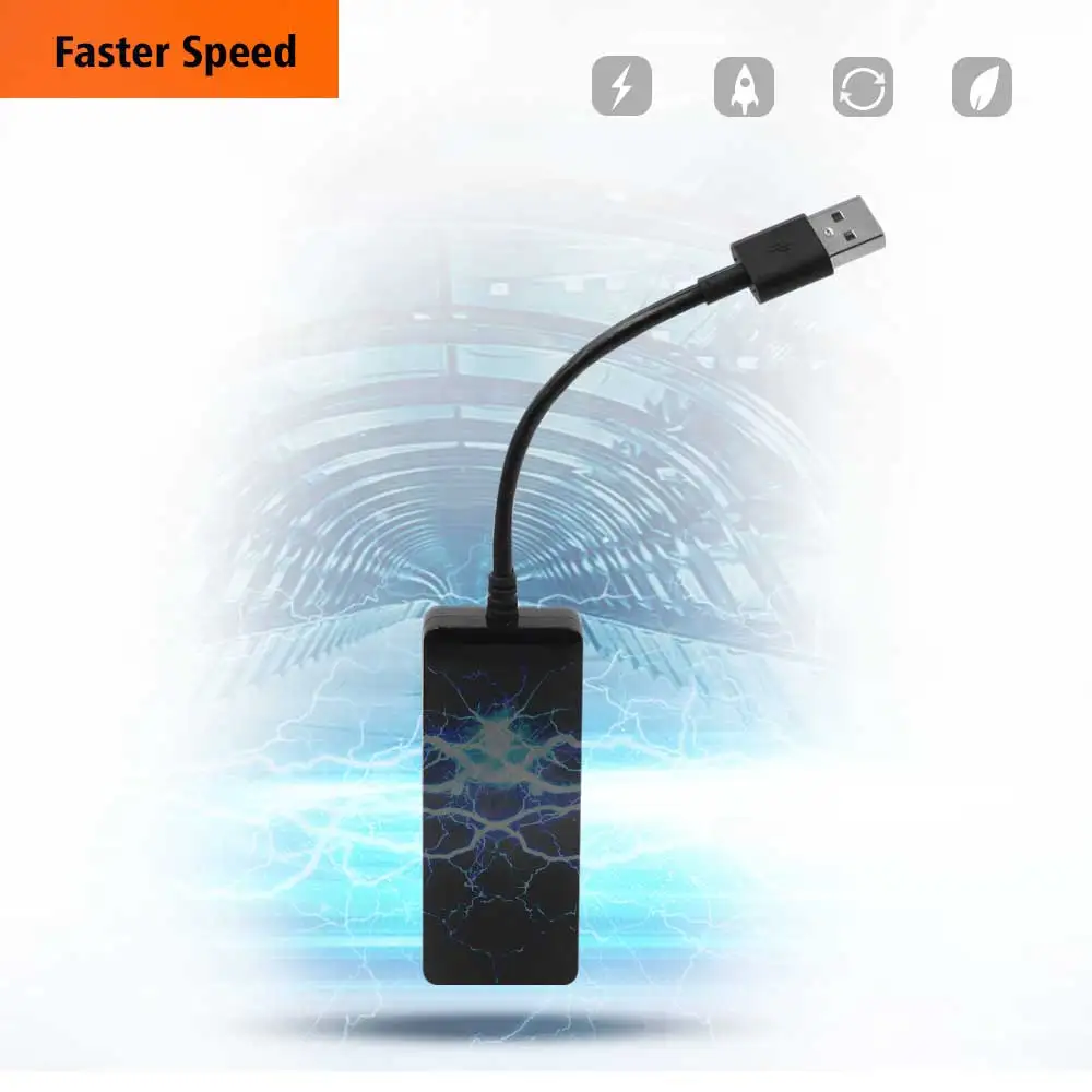 

USB Dongle for Apple iOS CarPlay Android Auto Car Navigation Player Black Usb Cable for iPhone and Android Smartphone Promotion