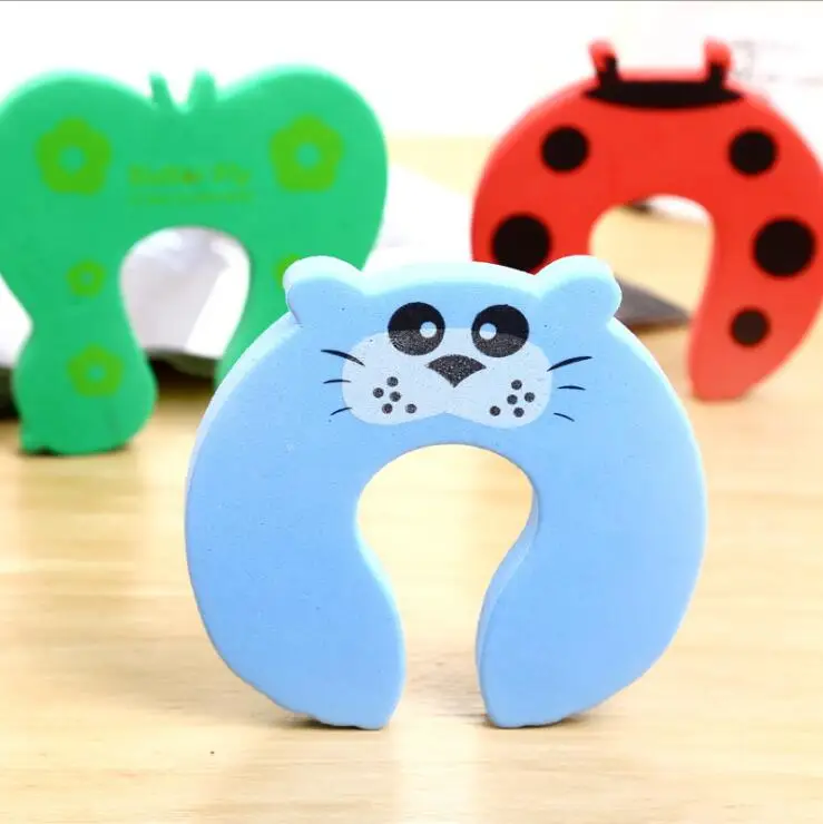 10 Piece/Lot Cofre Infantil Door Stop Seguridad Puerta Stylish Baby Finger Pinch Guards Keep Safety Children Holder