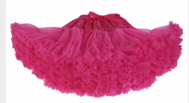 Vintage Puffy Short Women Crinoline Tutu Skirts Short Bridal Petticoats Cosplay Underskirt Rockabilly Tutu Party Mini Skirts rose red