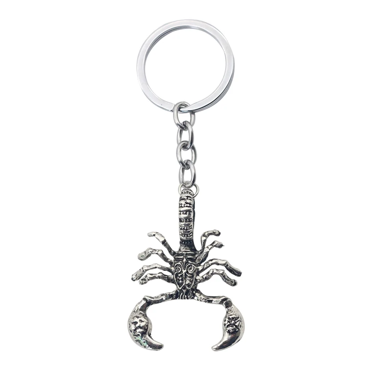 

Vintage Animal Scorpion Keychain Gothic Punk Metal Insect Men Key Chain Ring Holder Keychains Jewelry Drop Shipping Chaveiro