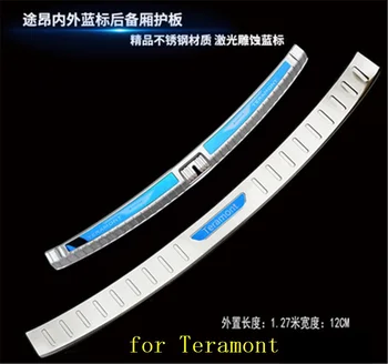 

rear panel special Protective Rear Bumper Protector Sill Trunk Tread Plate Trim for Volkswagen Teramont/Atlas 2016-2018